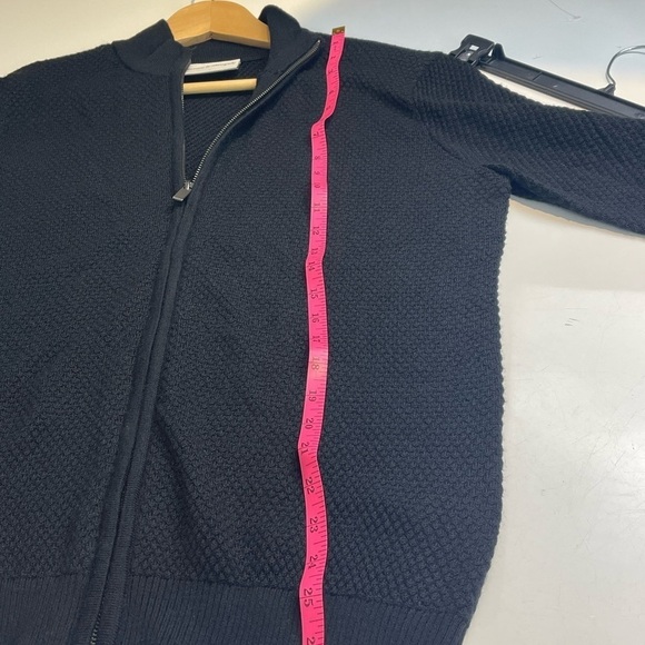 Bruun & Stengade Black Zip Up Sweater Jacket Size Medium - Picture 6 of 6
